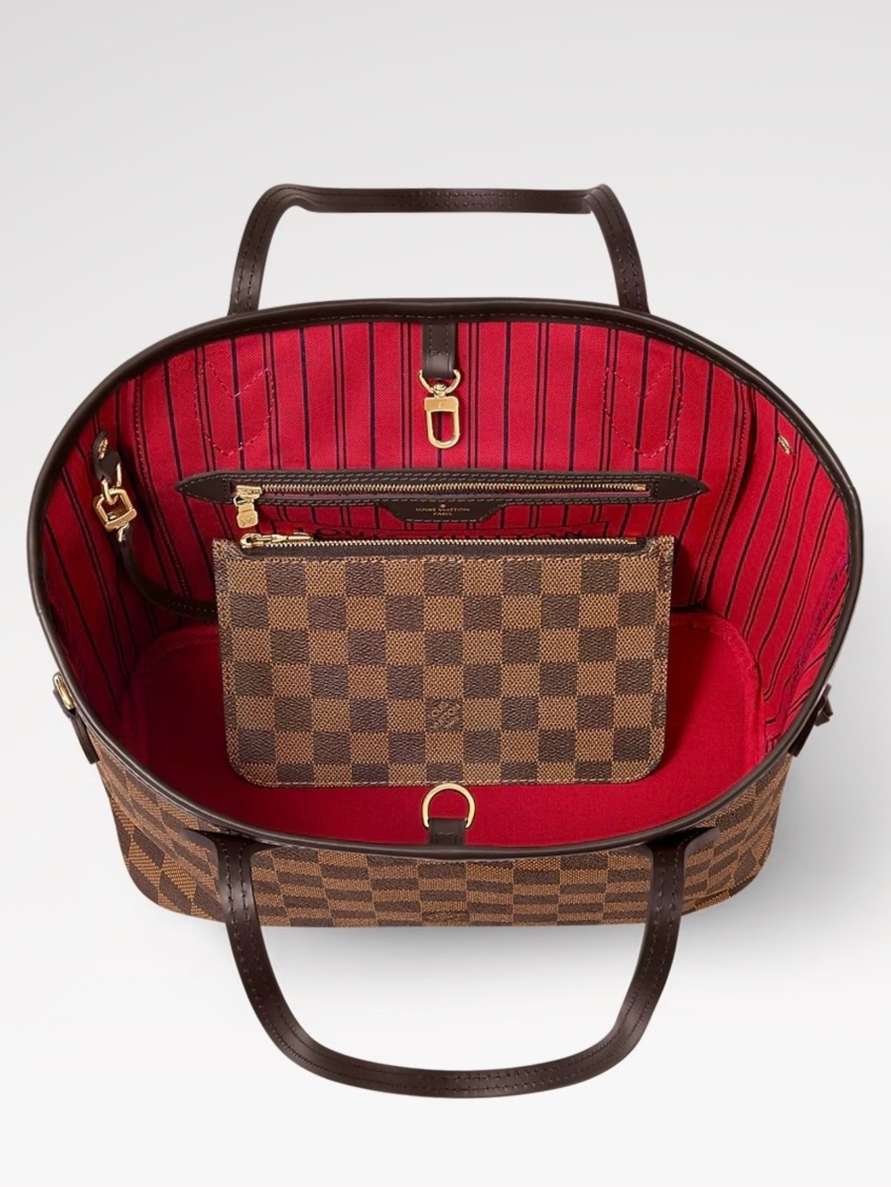 Louis Vuitton | Neverfull PM Tote Bag in the Damier Ebene Pattern - Picture 3 of 12